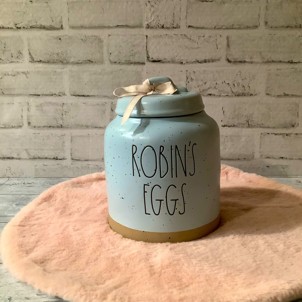 Rae Dunn Ceramic Robin’s Eggs Easter Canister